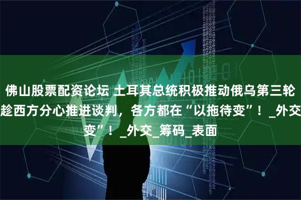 佛山股票配资论坛 土耳其总统积极推动俄乌第三轮和谈，普京趁西方分心推进谈判，各方都在“以拖待变”！_外交_筹码_表面